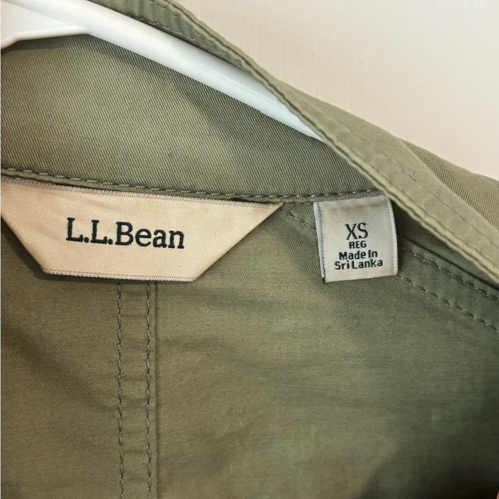 L.L. Bean Sage Green Utility Jacket - Picture 4 of 6